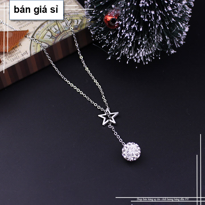 Dây chuyền nữ inox bán chạy giá hủy diệt tại Việt Nam - Ngôi Sao rớt Trái Châu