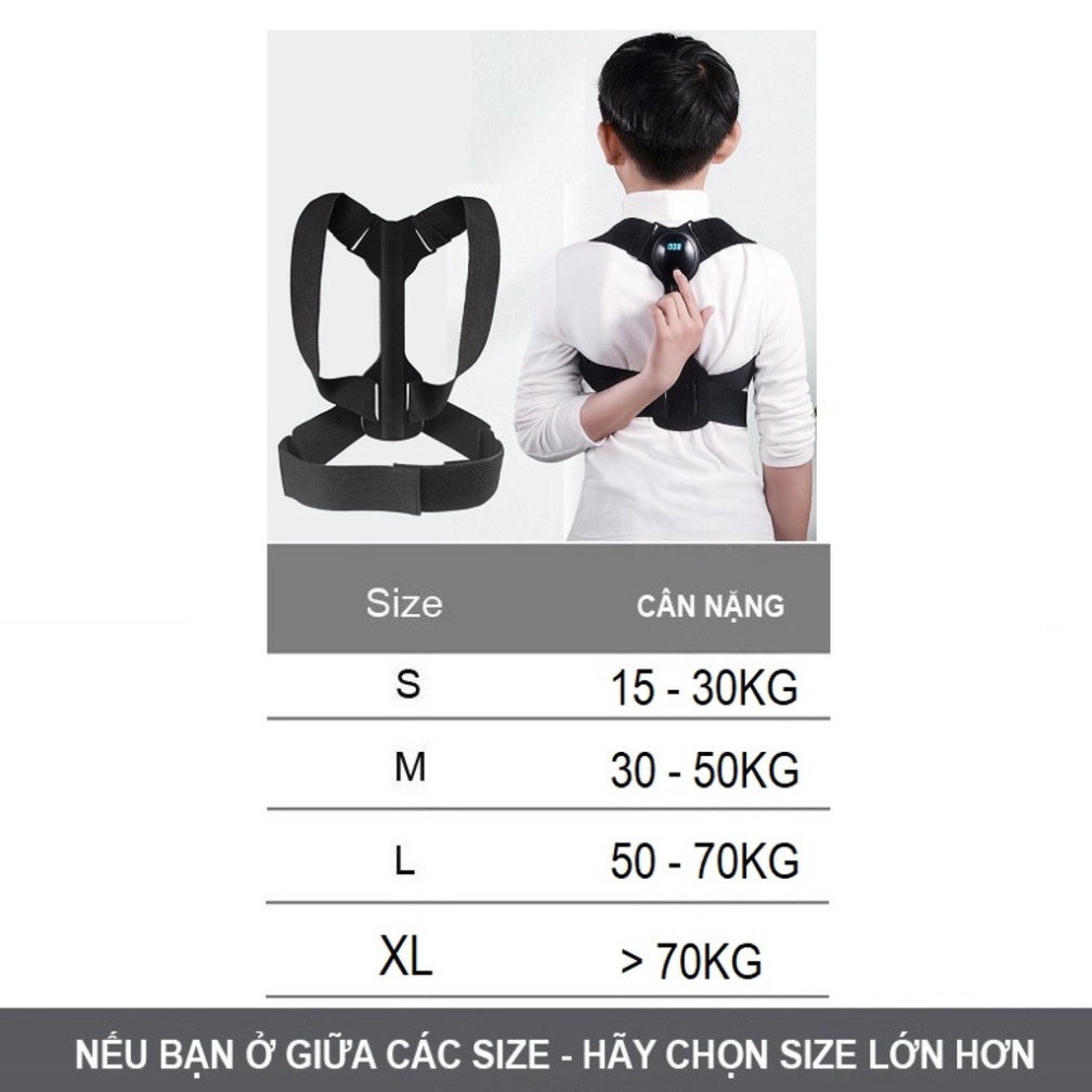 Xóa Gù Lưng🧒Nẹp lưng thông minh Nhật Bản 2022, Đai rung chống gù trẻ em giúp cho bé ngồi đúng tư thế khi học bài
