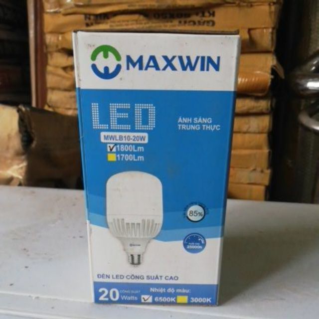 Bóng bulb trụ 20w Maxwin