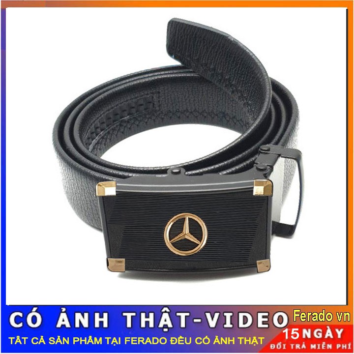 Thắt Lưng Da Bò Mặt Mec Thời Trang Nam Cao Cấp