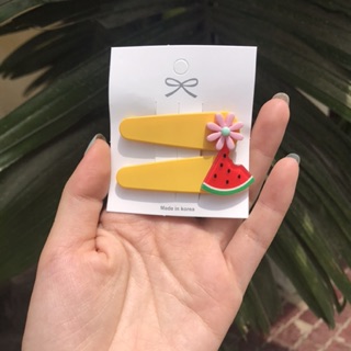 Set 2 kẹp tóc hoa quả cho bé yêu