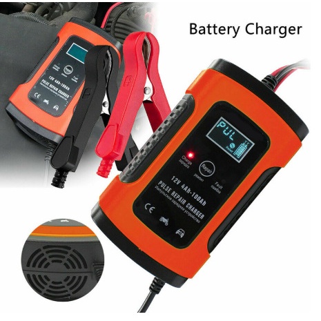 FOXSUR5A - Máy Sạc Ắc Quy  12V 5A Kèm Phục Hồi Bình,  Bộ Sạc Bình Acquy Tự Ngắt Khi Đầy, Khử Sunfat