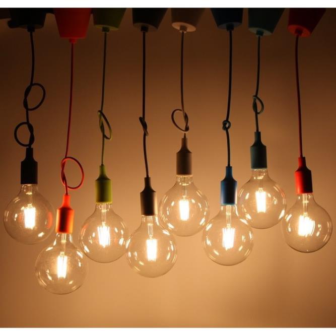 Bộ 3 dây đèn thả trang trí bóng led Edison G125 8W