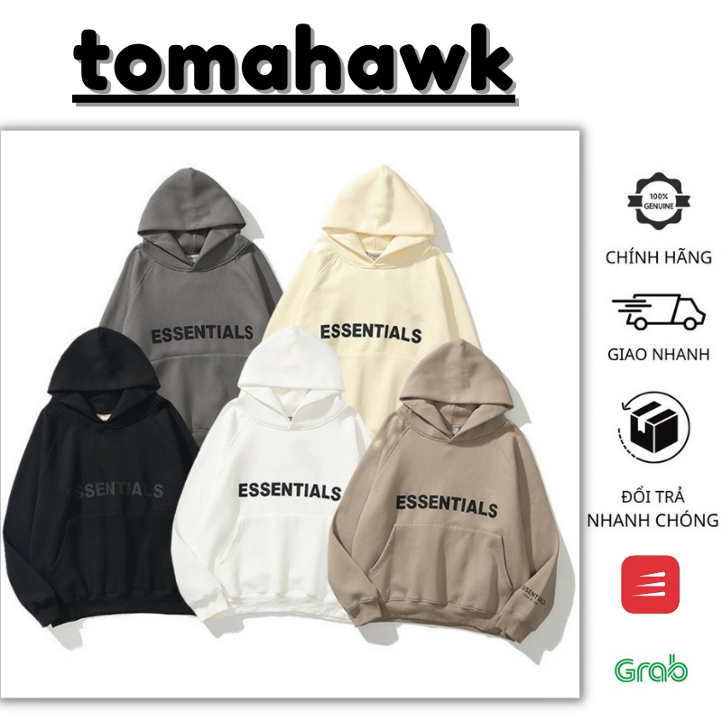Áo Khoác Nỉ Hoodie Có Mũ Form Rộng ESSENTIALS FEAR OF GOD Bản Cao Cấp Nhiều Màu Unisex