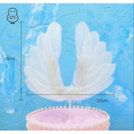 Lông vũ trang trí bánh kem, Phụ kiện trang trí bánh sinh nhật, topper cake