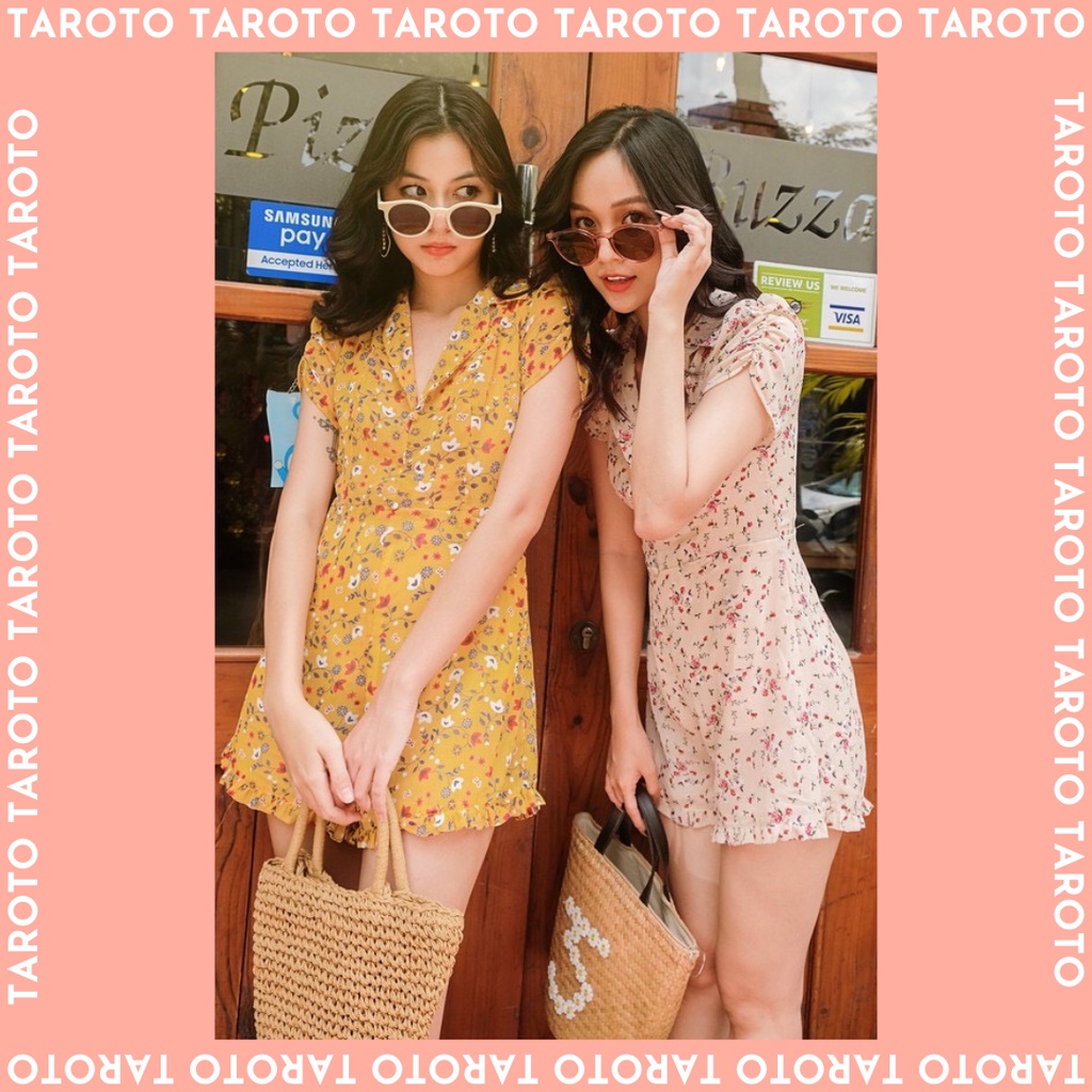 Jumpsuit hoa nhí tay ngắn quần cộc 🌼🌸🌺