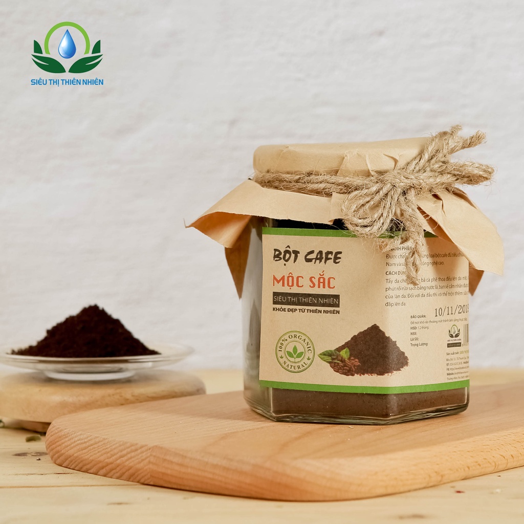 Bột bã cafe nguyên chất tẩy da chết Mộc Sắc 500g
