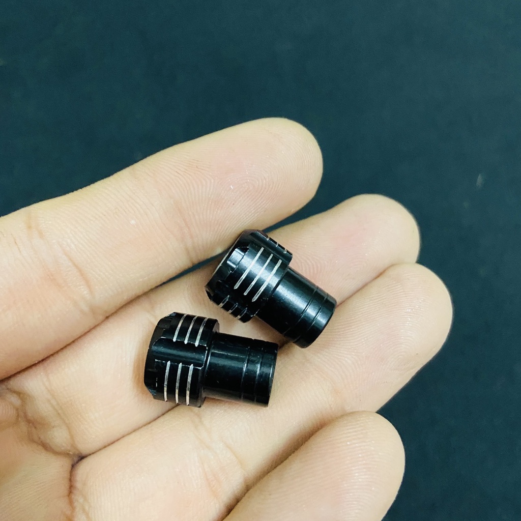 (CHÚ Ý) COMBO bộ van vòi xe máy cao cấp NHÔM CNC kèm 02 miếng tán VAN VÒI và 02 miếng cao su van vòi xe máy siêu chất