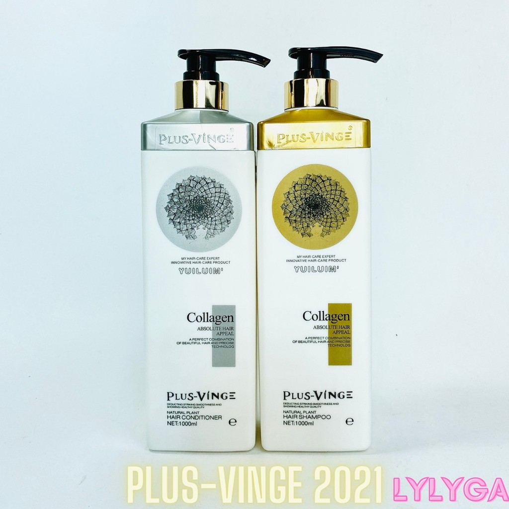 Cặp dầu gội dầu xả COLLAGEN VINGE PLUS 1000ML CHÍNH HÃNG - Hương nước hoa sang chảnh phục hồi tóc hư tổn nặng | BigBuy360 - bigbuy360.vn