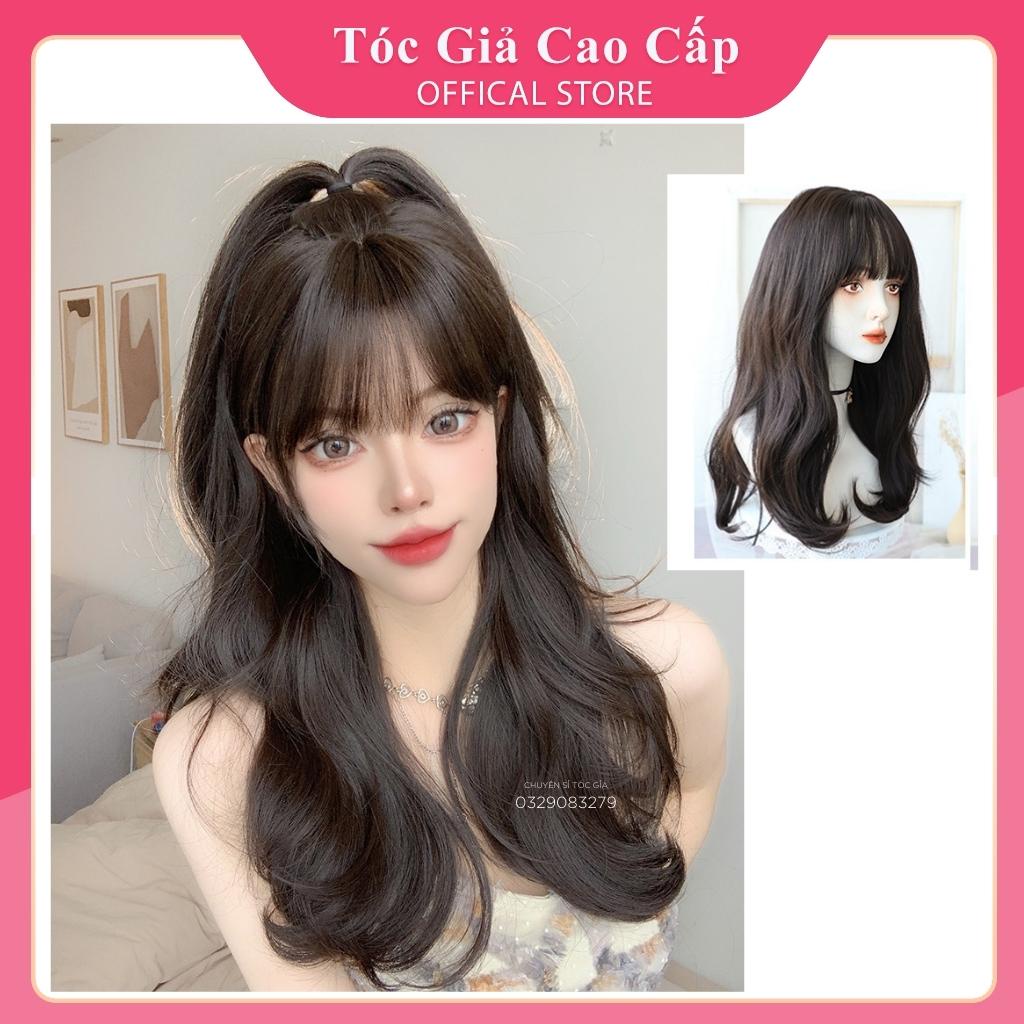 Tóc giả nữ nguyên đầu xoăn ❤️FREESHIP❤️❤️ tóc giả xoăn mã C0304