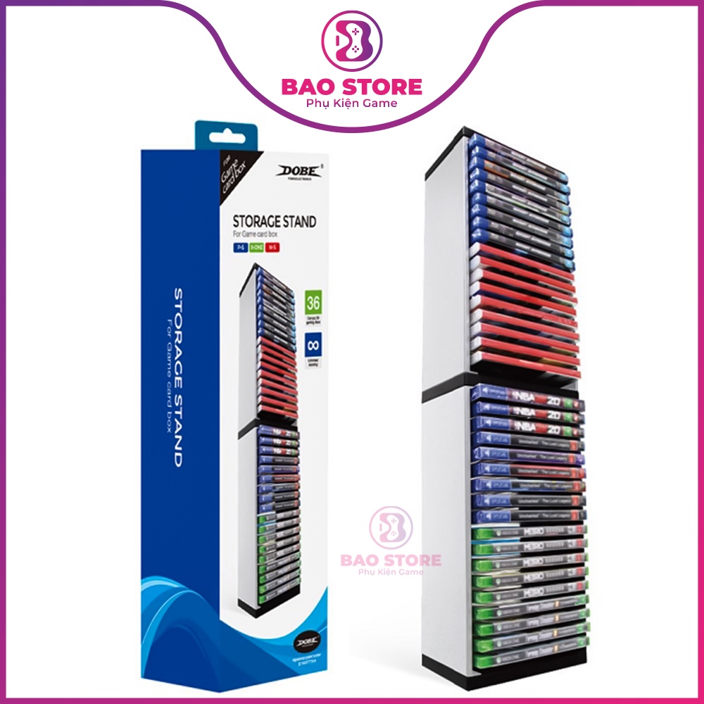 Kệ đựng đĩa 36 đĩa game PS5 / PS4 / Xbox One / Nintendo Switch