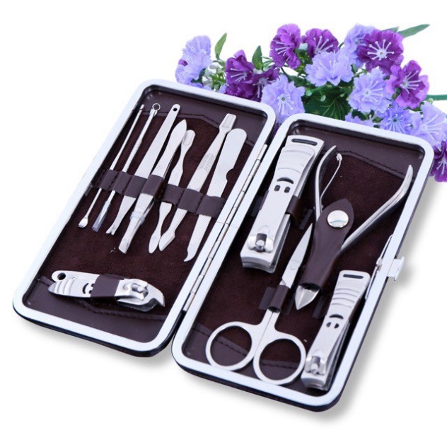 Bộ Bấm Móng Tay 12 Chi Tiết INox Siêu Bền Đầy Đủ Dụng Cụ Cắt Móng Làm Đẹp