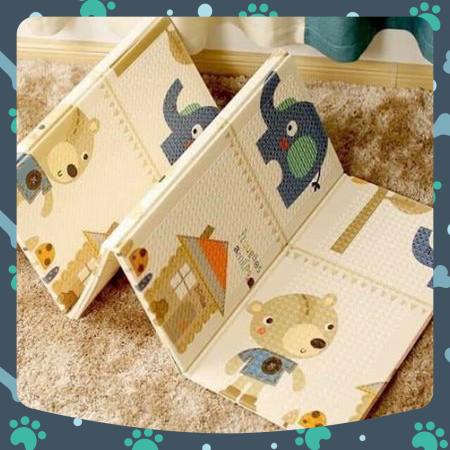 Thảm xốp gấp gọn 2 mặt cho bé tập bò chống ngã