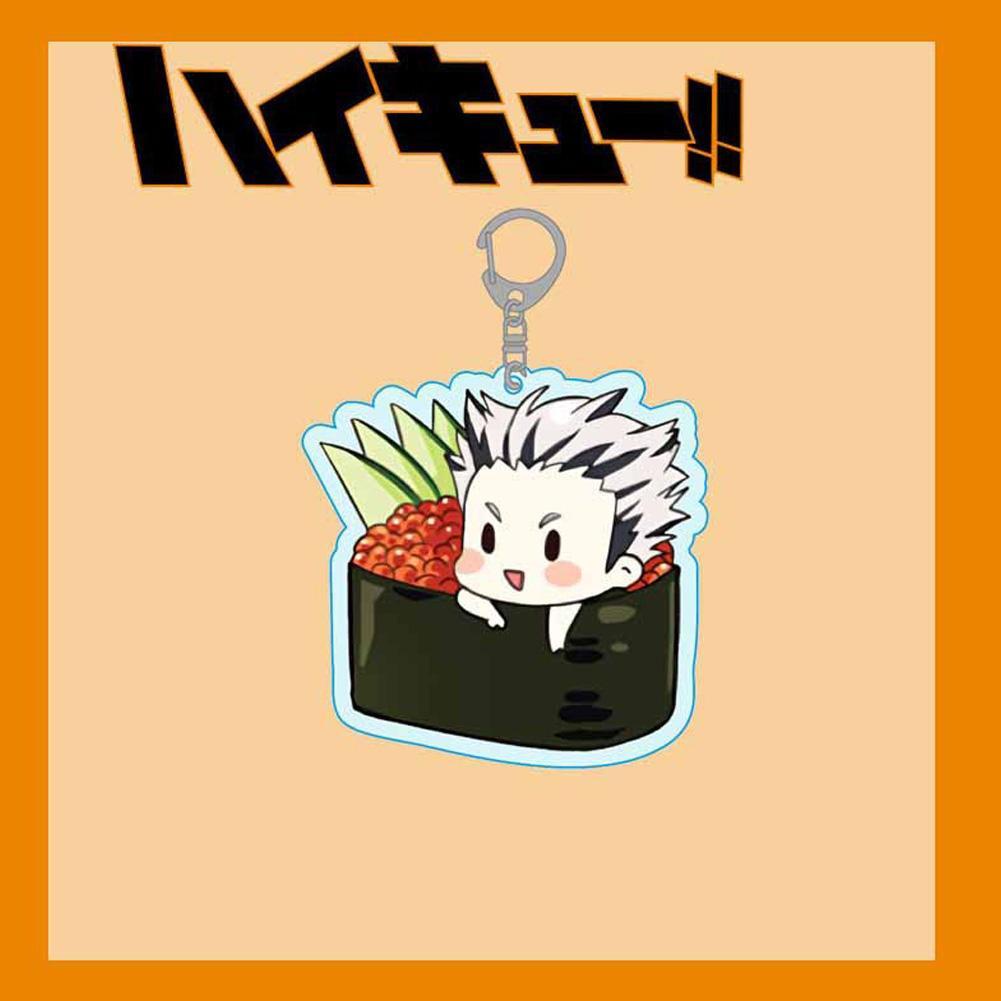 Móc khóa nhựa acrylic hình nhân vật anime Haikyuu đáng yêu V3X9