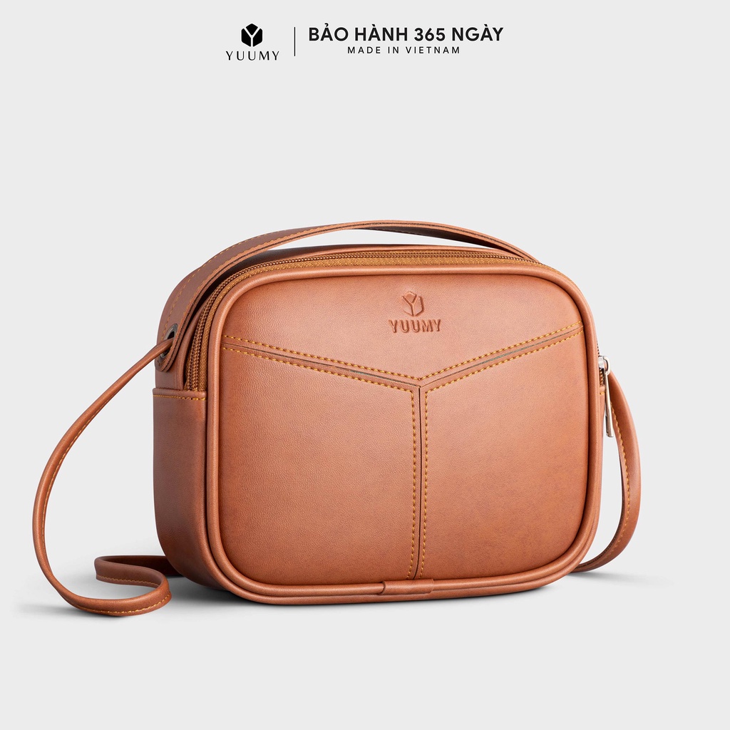 Túi đeo chéo da nữ phom hộp YUUMY Mellow YN122