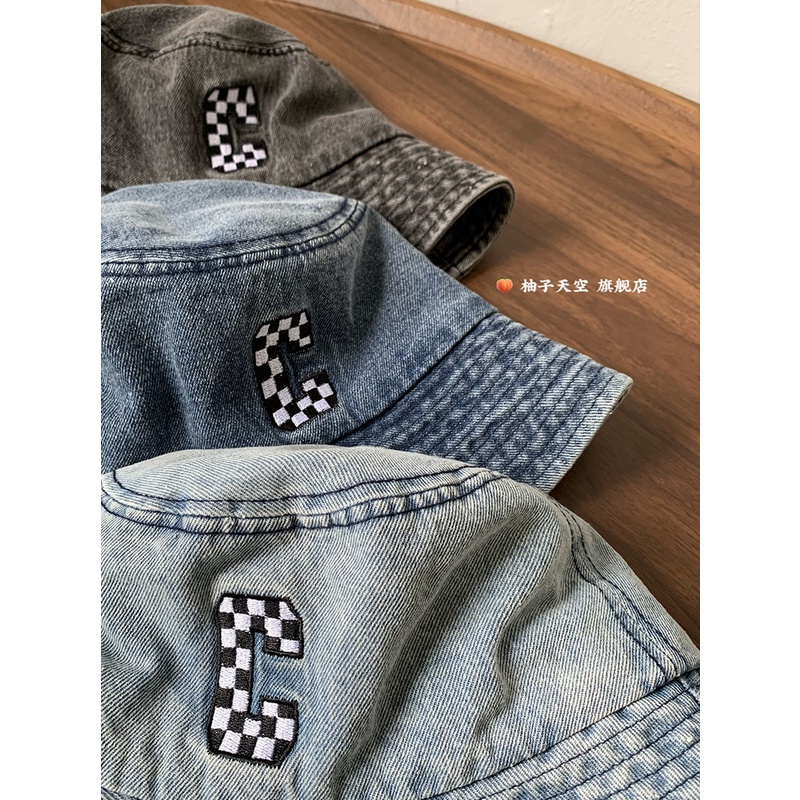 Nón Bucket Cao Bồi Vành Rộng Che Nắng In Chữ C Thời Trang Mùa Hè Mới Cho Nữ