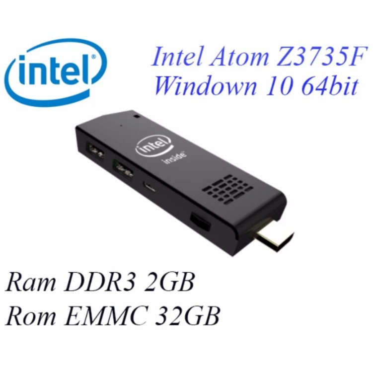 Máy tính Intel Pocket PC windows 10 64bit, Ram 2GB,CPU Intel Z3735