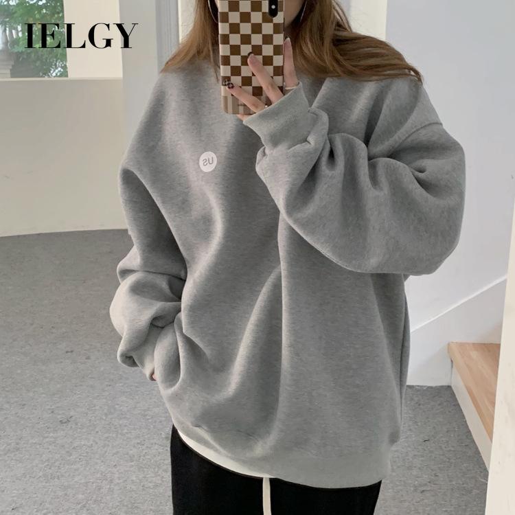 Áo sweater IELGY cổ tròn dáng rộng thời trang cho nam và nữ