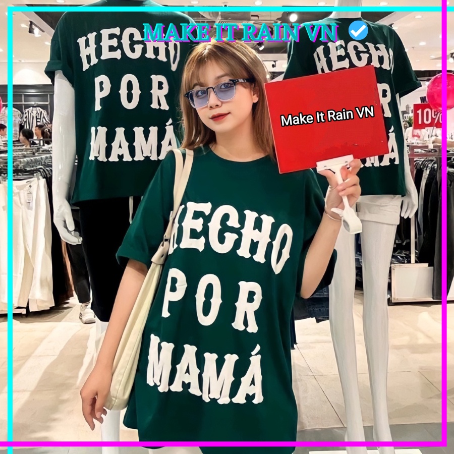 Áo Thun Tay Lỡ Unisex HECHO Make It Rain VN, Áo Phông Nam Nữ Form Rộng, có hình ảnh video thật
