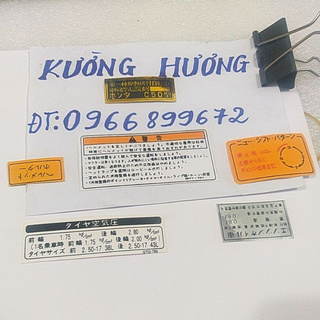 Tem thông số xe cúp honda .