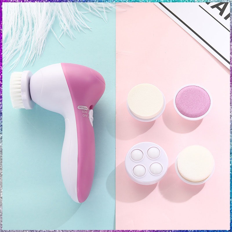 Máy Massage Và Rửa Mặt Đa Chức Năng Cầm Tay Mini 5 In 1 Beauty, Siêu Rẻ Sạch LỰA CHỌN SỐ CỦA CHỊ EM PHỤ NỮ!