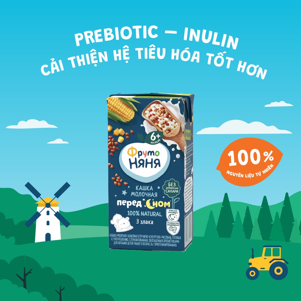 Thùng mix vị 18 hộp sữa đêm tăng cân Fruto Nyanya 200ml/hộp