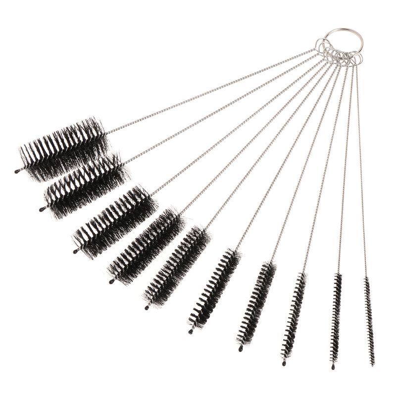 Bộ 10 Cọ Vệ Sinh Ống Nước/Lọ Thủy Tinh/Bàn Phím/Hộp Đựng Tiện Dụng