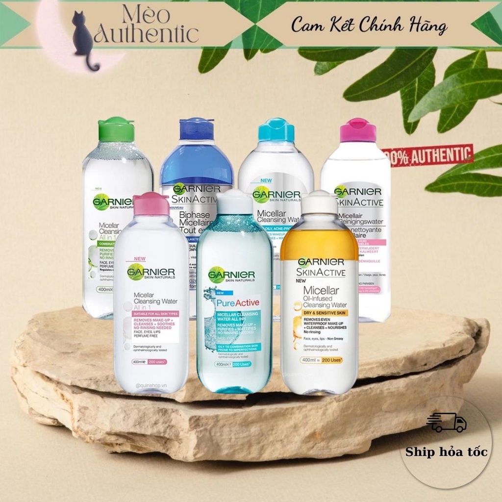 Tẩy Trang GARNIER 400ML (BẢN NGA)