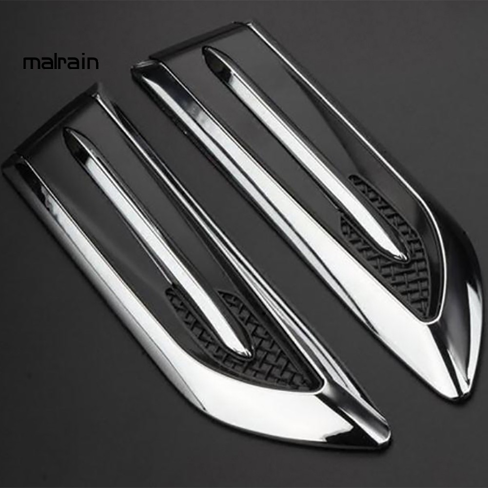 2 Miếng Dán Trang Trí Lỗ Thông Gió Xe Hơi Hình Cá Mập