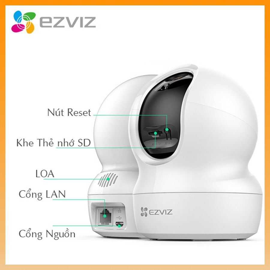 Camera không dây IP Wifi Ezviz C6N 1080p FULL HD - 2M (tốc độ và hình ảnh nét gấp 2 lần)