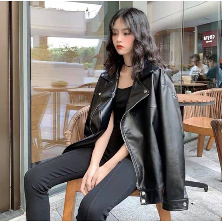[Quảng Châu]💥 ÁO KHOÁC DA QC 😍
