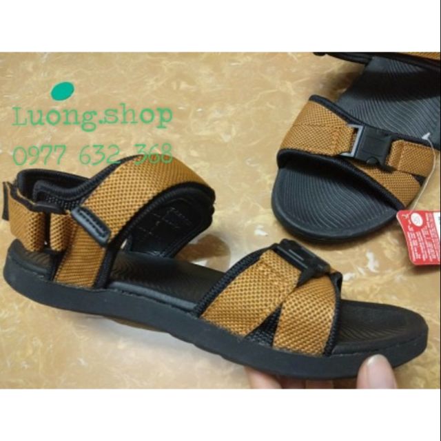 Sandal Bitas Nam quai dù bền đẹp SPS120 Vàng bò/rêu