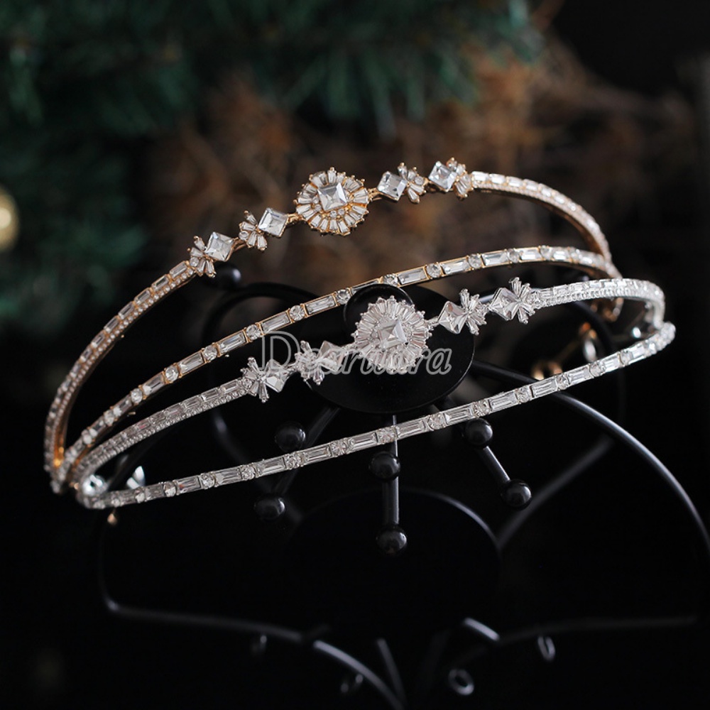 Vương Miện Cô Dâu Đính Pha Lê Thời Trang Cao Cấp