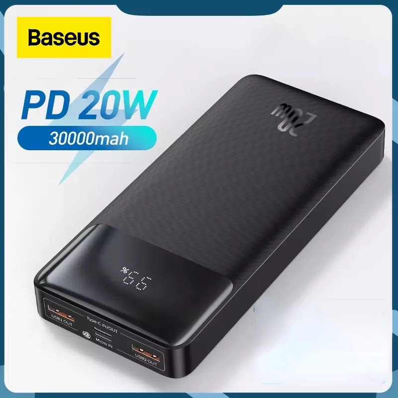 Pin sạc dự phòng Baseus 30000mah 20w thích hợp cho IOS Xiaomi