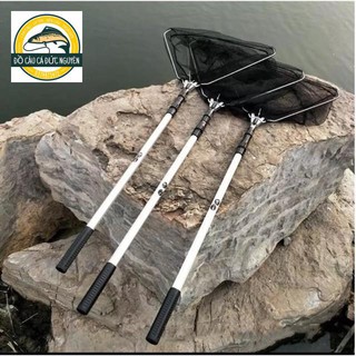 [Shop uy tín]Vợt vớt cá INOX dài 2m1 dạng gập tiện lợi-ĐỒ CÂU CÁ ĐỨC NGUYÊN