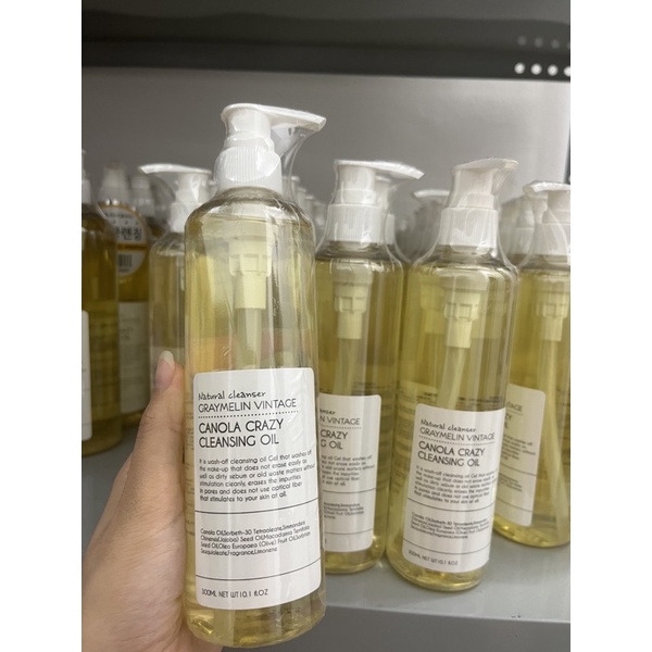 Dầu tẩy trang hoa cải GRAYMELIN VINTAGE - CANOLA CRAZY CLEANSING OIL