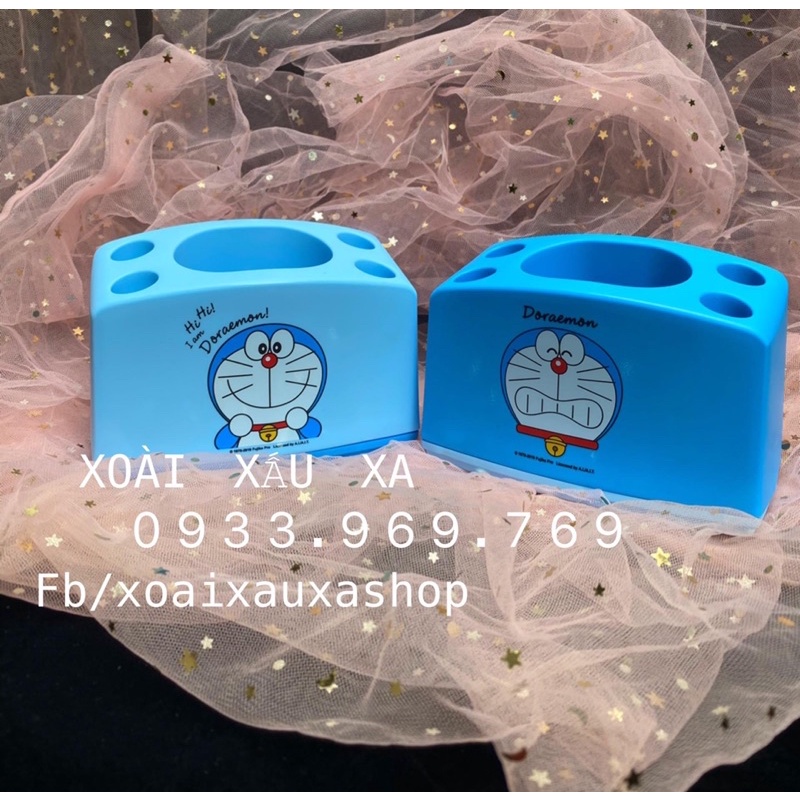 Ống cắm đựng bàn chải đánh răng, vật dụng nhà tắm hoạt hình doremon dễ thương, tiện lợi ( 1 cái)