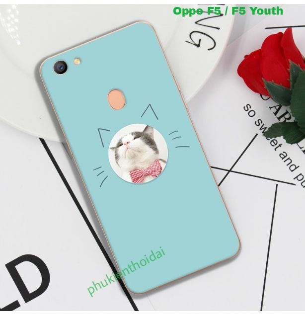 Oppo F5 / F5 Youth ốp lưng dẻo TPU in 3D hình dễ thương