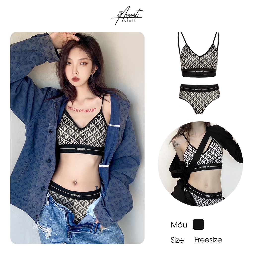 [Augustcloth] Set áo quần bra mặt trăng phong cách Hàn Quốc