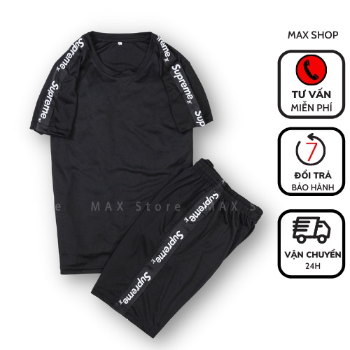 Bộ Thể Thao Mặc Nhà Nam Chất Thun Co Giãn, Năng Động Mùa Hè