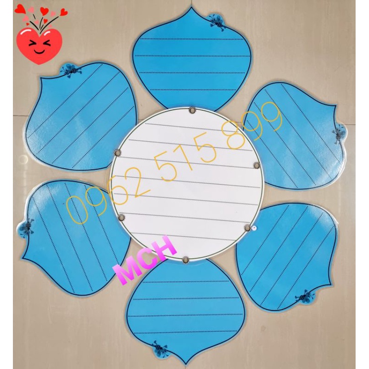 💥 "Bảng nhóm 6 xoay đa năng Nhị Tròn trắng" Đủ màu sắc.