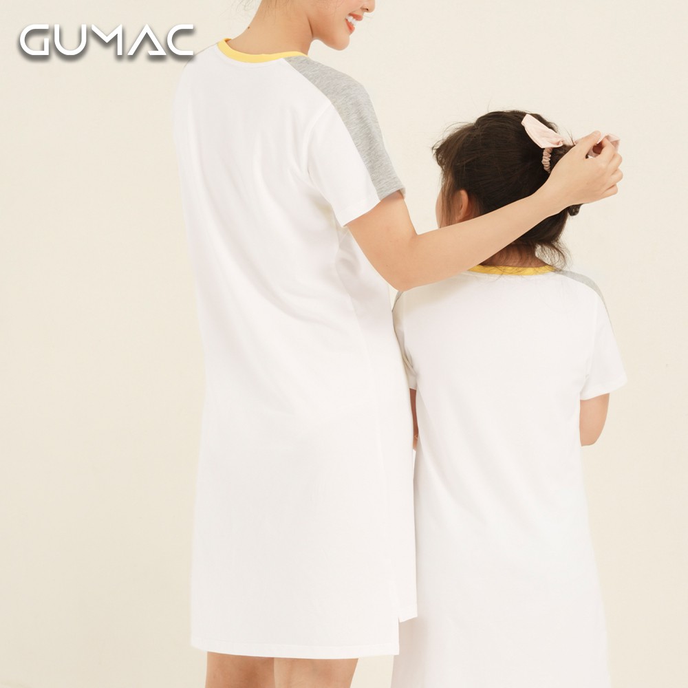 [Mã MABR07062 giảm 8% tối đa 50K đơn từ 249K] Đầm phối vai xám DKA871 GUMAC | BigBuy360 - bigbuy360.vn