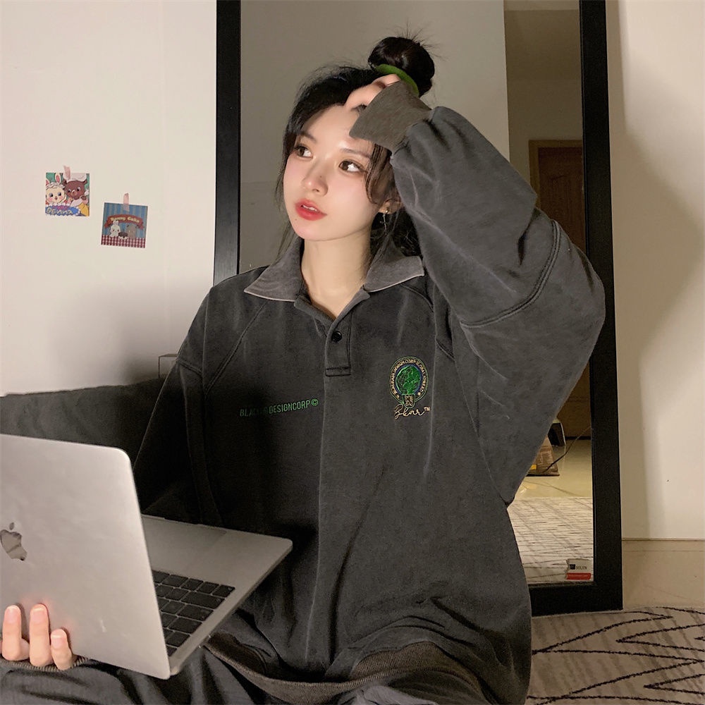 Áo Khoác polo Phong Cách retro Thời Trang Mới Cho Nữ