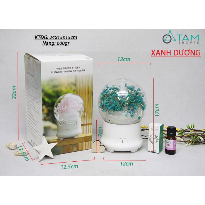 Máy Xông Tinh Dầu Mini Phun Sương Khuếch Tán Tinh Dầu Tỏa Hương Thơm Dùng Cho Phòng Ngủ