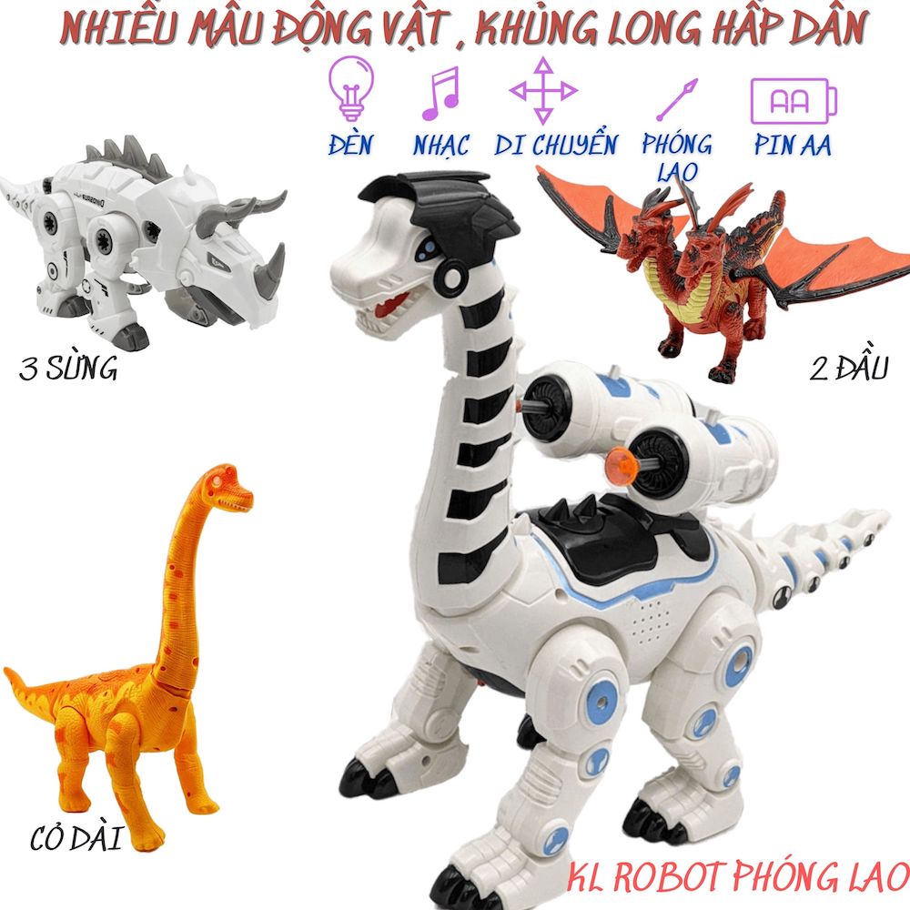 Đồ chơi khủng long robot chúa tể vũ trụ di chuyển, âm thanh sống động size lớn_2051A
