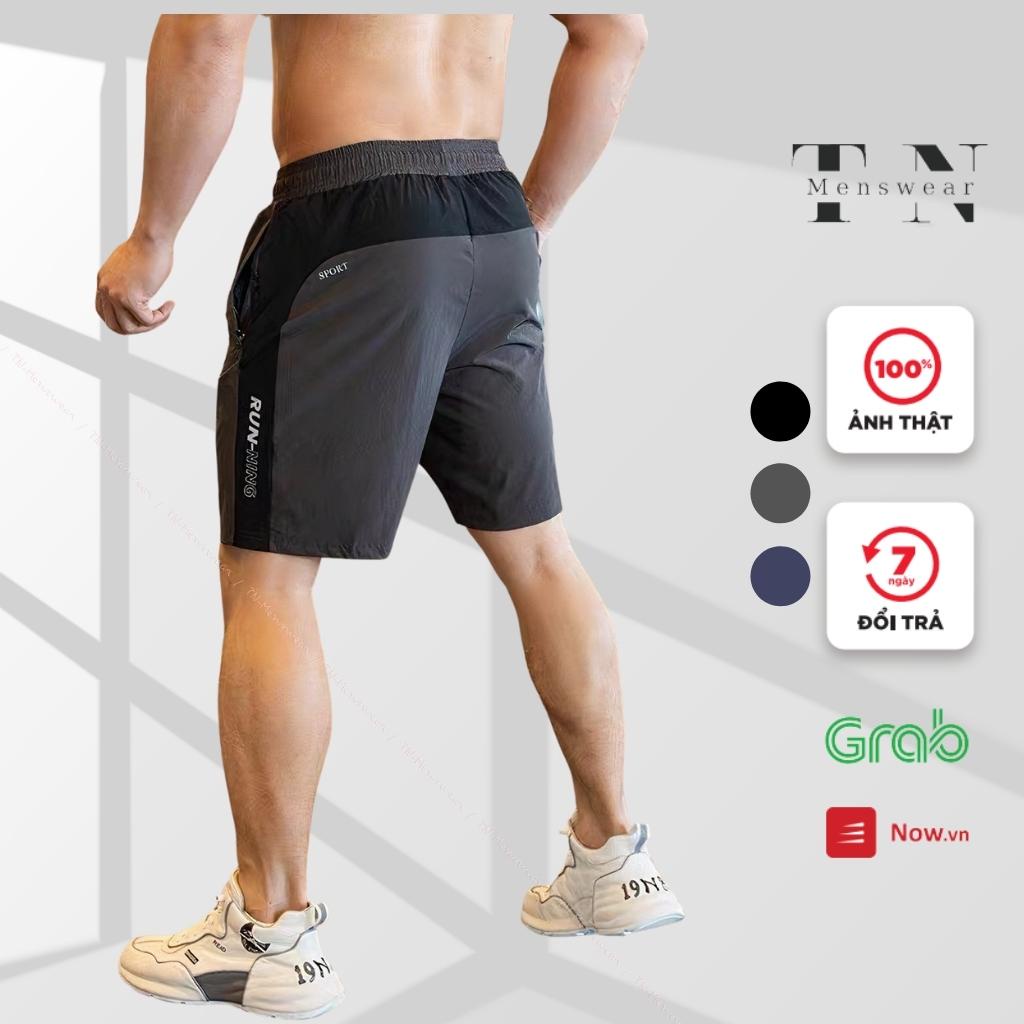 Quần Đùi Nam Thể Thao JoggerMenswear Chất Vải Gió Chun Mềm Mại Co Giãn Vận Động Thoải Mái