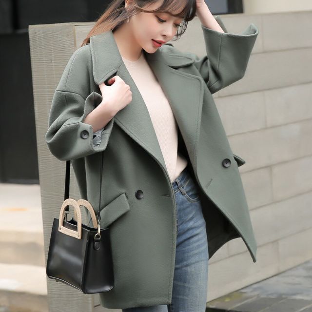 Áo khoác dạ ép lông cừu