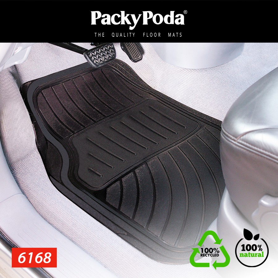 [Mã BMINC50 giảm 10% đơn 99k] Thảm Lót Sàn Ô Tô PACKY PODA 6168 Màu Kem 7 Chỗ