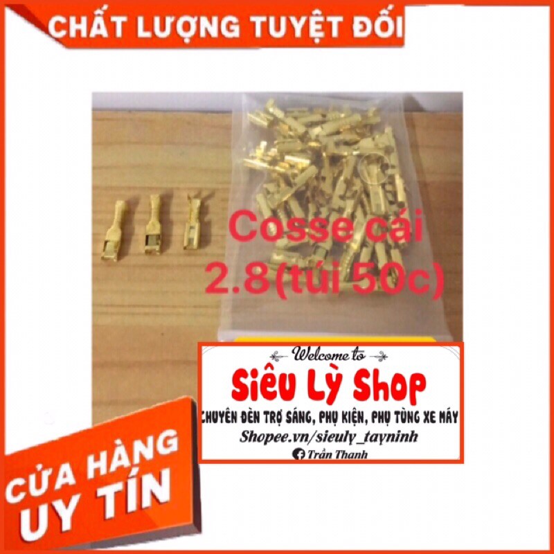 Giắc cos xe máy 2.8 - Cái (Túi 50 cái)