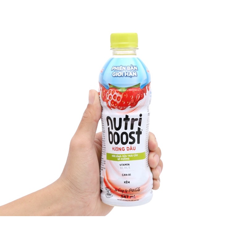 [ Mua nhiều hỗ trợ giảm giá] Lốc 6 chai nước uống sữa trái cây Nutri Boost hương cam và hương dâu 297ml